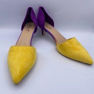 Women Classic Pointy Toe Kitten Pumps Slip-on